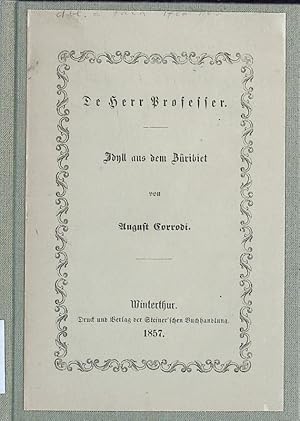 Seller image for De Herr Professer. for sale by Antiquariat Bookfarm