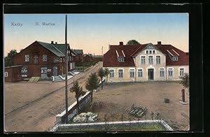 Bild des Verkufers fr Ansichtskarte Karby, Gasthaus H. Marten zum Verkauf von Bartko-Reher