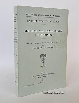 Imagen del vendedor de Des droits et des devoirs du citoyen a la venta por Librairie Raimbeau