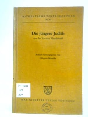 Bild des Verkufers fr Die Jungere Judith aus der Vorauer Handschrift zum Verkauf von World of Rare Books