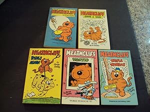 Seller image for 5 Heathcliff PBs Spins A Yarn; Triple Threat; Rides Again; Wanted; Heathcliff for sale by Joseph M Zunno