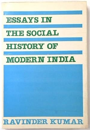 Bild des Verkufers fr Essays in the Social History of Modern India zum Verkauf von PsychoBabel & Skoob Books