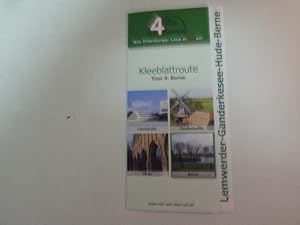 Image du vendeur pour Kleeblattroute Tour 4: Berne. Lemwerder-Ganderkesee-Hude-Berne. 4 auf dem Rad. Faltkarte mis en vente par Deichkieker Bcherkiste