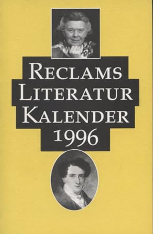 Bild des Verkufers fr Reclams Literatur- Kalender 1996. zum Verkauf von Versandantiquariat Ottomar Khler