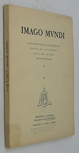 Imagen del vendedor de Imago Mundi: A Review of Early Cartography, Volume IX a la venta por Powell's Bookstores Chicago, ABAA