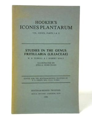 Image du vendeur pour Studies in the Genus Fritillaria mis en vente par World of Rare Books