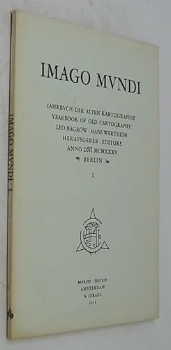 Imagen del vendedor de Imago Mundi: Iahrbuch der Alten Kartographie, Yearbook of Old Cartography, Volume I a la venta por Powell's Bookstores Chicago, ABAA