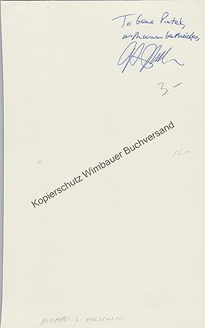 Immagine del venditore per Original Autogramm Michael L. Millenson /// Autograph signiert signed signee venduto da Antiquariat im Kaiserviertel | Wimbauer Buchversand