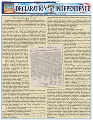 Immagine del venditore per Declaration of Independence : A Quickstudy Reference Guide venduto da GreatBookPrices