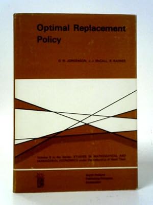 Imagen del vendedor de Optimal Replacement Policy a la venta por World of Rare Books