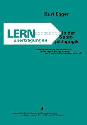 Seller image for Lernbertragungen in der Sportpdagogik for sale by Rheinberg-Buch Andreas Meier eK