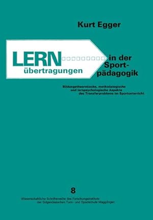 Seller image for Lernbertragungen in der Sportpdagogik for sale by BuchWeltWeit Ludwig Meier e.K.