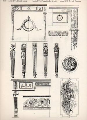 Image du vendeur pour LAMINA V19558: Style Manuals: Louis XVI French Work Art. Sheet 3 mis en vente par EL BOLETIN