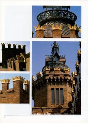 Bild des Verkufers fr LAMINA V19411: Castell dels Tres Dragons. Vista de una de las torres zum Verkauf von EL BOLETIN