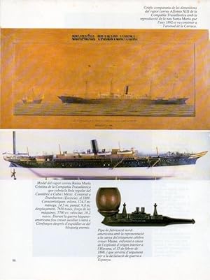 Imagen del vendedor de LAMINA V19658: Museu Maritim de Barcelona. Model vapor correu Reina Maria Cristina a la venta por EL BOLETIN