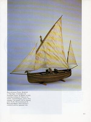 Imagen del vendedor de LAMINA V19665: Museu Maritim de Barcelona. Barca de pesca Teresa model de J. Puig-Agut a la venta por EL BOLETIN