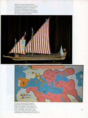 Imagen del vendedor de LAMINA V19667: Mapa situacio geopolitica de la Mediterrania en epoca de Lepant a la venta por EL BOLETIN