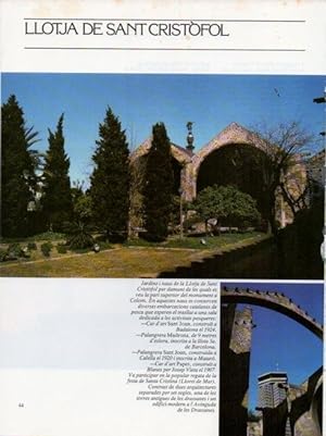 Imagen del vendedor de LAMINA V19633: Museu Maritim de Barcelona. Jardins de la Llotja de Sant Cristofol a la venta por EL BOLETIN