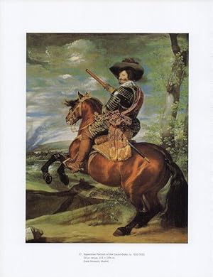 Imagen del vendedor de LAMINA V18917: Velazquez. Equestrian Portrait of the Count-Duke 1632-1633 a la venta por EL BOLETIN