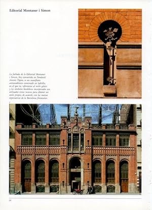 Seller image for LAMINA V19406: Fachada de la Editorial Montaner i Simon hoy Fundacio Antoni Tapies for sale by EL BOLETIN