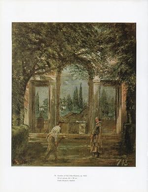 Bild des Verkufers fr LAMINA V18943: Velazquez. Garden of the Villa Medicis 1650 zum Verkauf von EL BOLETIN