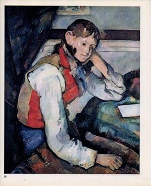 Bild des Verkufers fr LAMINA V18971: Cezanne. Youth in a red waistcoat zum Verkauf von EL BOLETIN