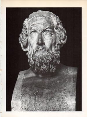 Bild des Verkufers fr LAMINA V19232: Busto de Homero zum Verkauf von EL BOLETIN
