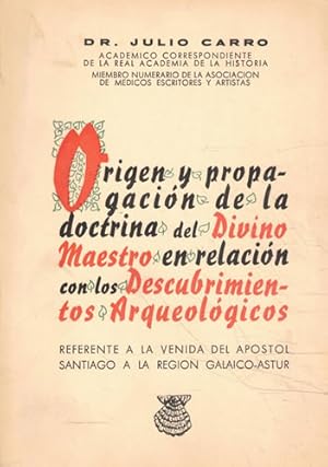 Imagen del vendedor de Origen y propagacin de la doctrina del Divino Maestro en relacin con los Descubrimientos arqueolgicos a la venta por Librera Cajn Desastre