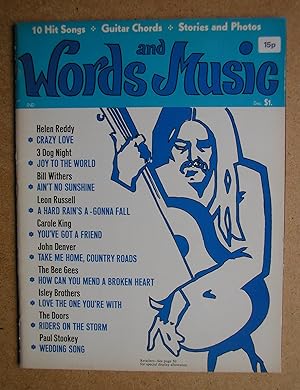 Words and Music. December 1971. Volume 1, No. 1.