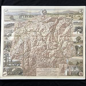 1937 Pictorial Map of the White Mountains