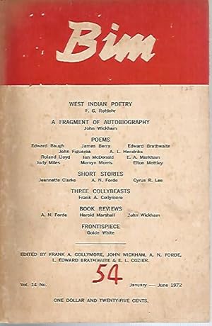 West Indian Poetry: Some Problems of Assessment (in Bim Vol 14 No. 54 Jan - June 1972)