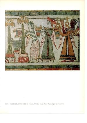Bild des Verkufers fr LAMINA 27993: Fresco del sarcofago de Haghia Triada zum Verkauf von EL BOLETIN
