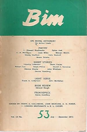 Seller image for Bim Vol 13 No. 53 July - Dec 1971 for sale by Black Rock Books