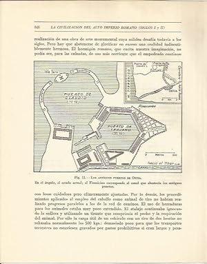 Seller image for LAMINA 20837: Mapa de los puertos de Ostia for sale by EL BOLETIN