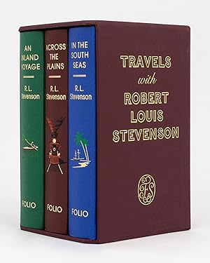 Seller image for Travels with Robert Louis Stevenson. [A three-volume boxed set comprising An Inland Voyage and Other European Tales; Across the Plains, and Travels from Scotland to California; and In the South Seas] for sale by Michael Treloar Booksellers ANZAAB/ILAB