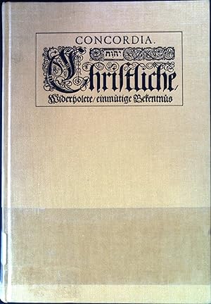 Seller image for Bekenntnis und Einheit der Kirche : Studien zum Konkordienbuch. for sale by books4less (Versandantiquariat Petra Gros GmbH & Co. KG)