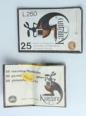 TASCHINE FILATELICHE KANGURO BOLAFFI 33x48 originali, nuove: