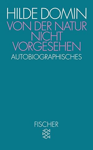 Seller image for Von der Natur nicht vorgesehen: Autobiographisches for sale by Gabis Bcherlager
