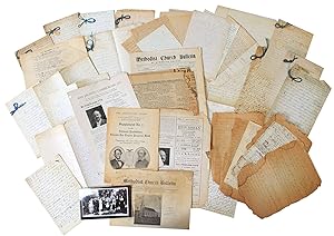 Unique Archive of Methodist Revivalist Minister's Handwritten Sermon Notes and Sermons During Thi...