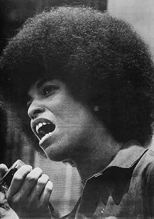 1970s Angela Davis Large Black and White Poster