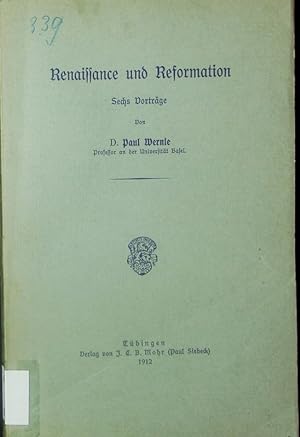 Seller image for Renaissance und Reformation. for sale by Antiquariat Bookfarm