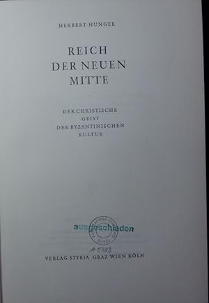 Image du vendeur pour Reich der Neuen Mitte. mis en vente par Antiquariat Bookfarm