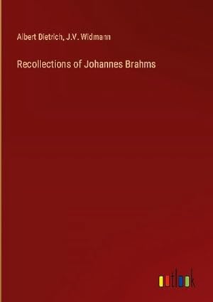 Seller image for Recollections of Johannes Brahms for sale by AHA-BUCH GmbH