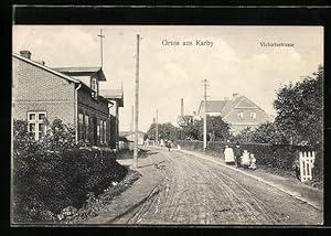 Bild des Verkufers fr Ansichtskarte Karby, Partie in der Victoriastrasse zum Verkauf von Bartko-Reher
