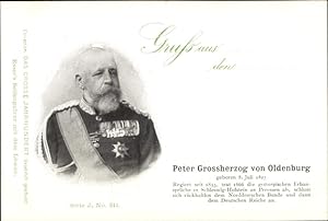 Ansichtskarte / Postkarte Großherzog Peter von Oldenburg, Portrait, 8 Juli 1827, Esser's Seifenpu...