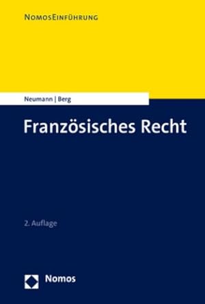 Immagine del venditore per Franzsisches Recht venduto da Rheinberg-Buch Andreas Meier eK