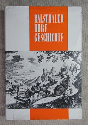 Bild des Verkufers fr Balsthal. 3000 Jahre Dorfgeschichte. Jubilumsschrift zur Tausendjahrfeier 1968. zum Verkauf von Antiquariat Hanfgarten