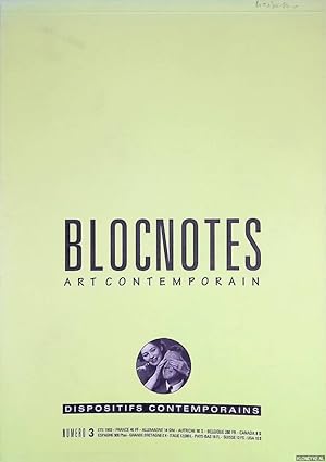 Image du vendeur pour Blocnotes: art contemporain - numero 3 mis en vente par Klondyke