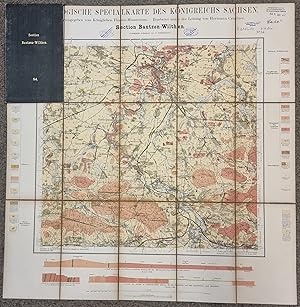 Geologische Specialkarte des Königreichs Sachsen - Section 54 Bautzen-Wilthen