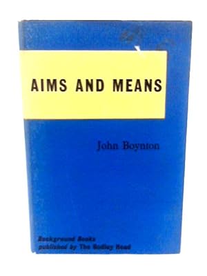 Seller image for Aims and Means (A Background Book) for sale by World of Rare Books